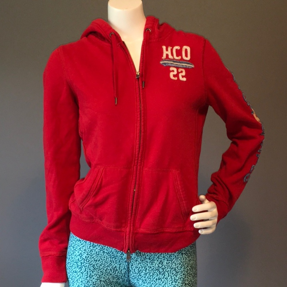 CO Women's Bold Red Zip-Up Hoodie